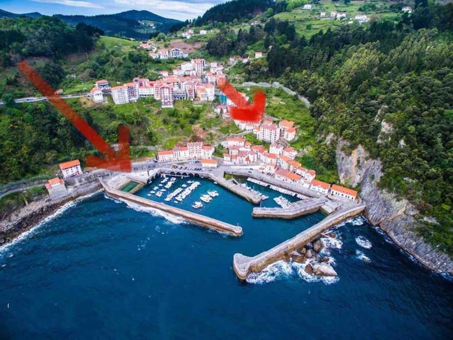 Singular Apartamento En Elantxobe Urdaibai Bagian luar foto